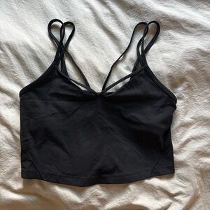 lululemon athletica Black Cropped Double-Strap Tank
